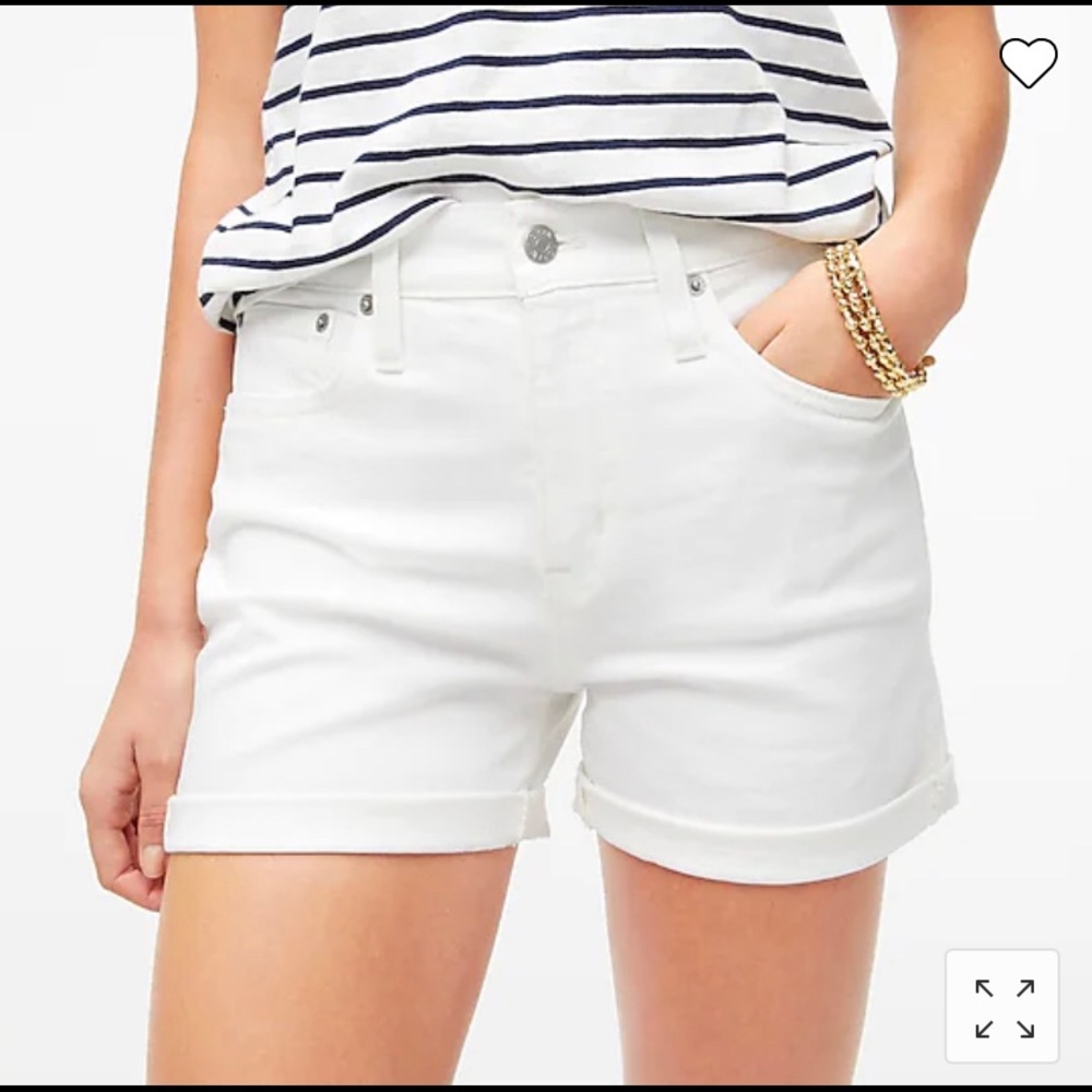 J. Crew White Denim Shorts